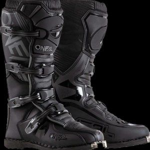 O'Neal Element Motorcycle Boots Off-Road MX Motocross Black Size 9 US / 42 Euro